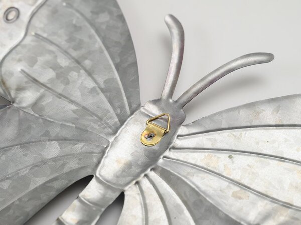 Zidni metalni dekor BUTTERFLY leptir 40 cm - više boja Boja: Ljubičasta