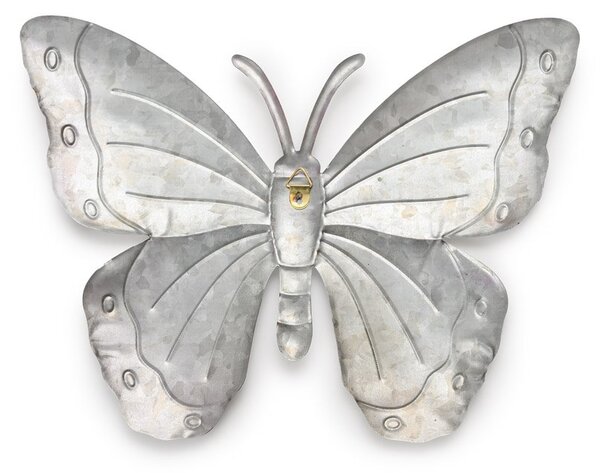Zidni metalni dekor BUTTERFLY leptir 40 cm - više boja Boja: Ljubičasta