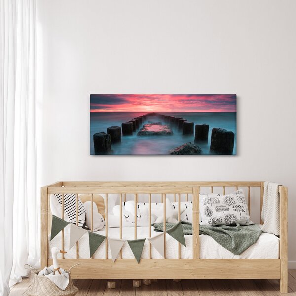 Slika - Stijene u moru (120x50 cm)