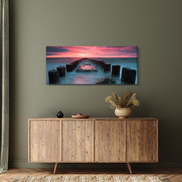 Slika - Stijene u moru (120x50 cm)