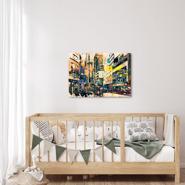 Slika naslikanih apstrakcija (70x50 cm)