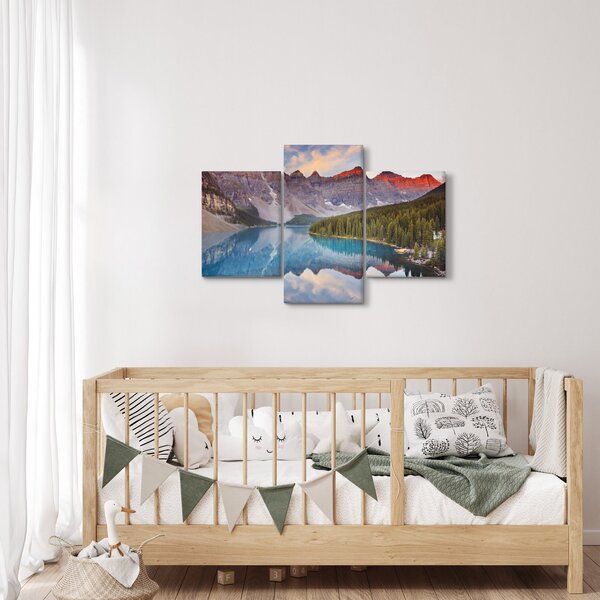 Slika - Planinski kanadski krajolik (90x60 cm)