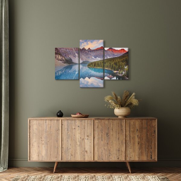Slika - Planinski kanadski krajolik (90x60 cm)