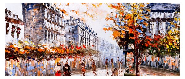 Slika - Gradski život (120x50 cm)