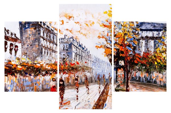 Slika - Gradski život (90x60 cm)