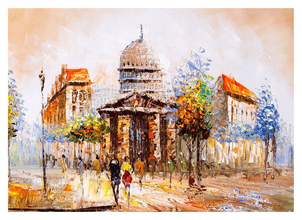 Slika - Naslikani gradski spomenik (70x50 cm)