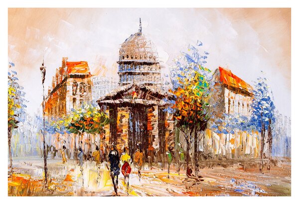 Slika - Naslikani gradski spomenik (90x60 cm)