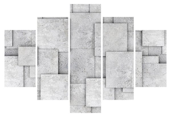 Slika - Apstrakcija betonskih pločica (150x105 cm)