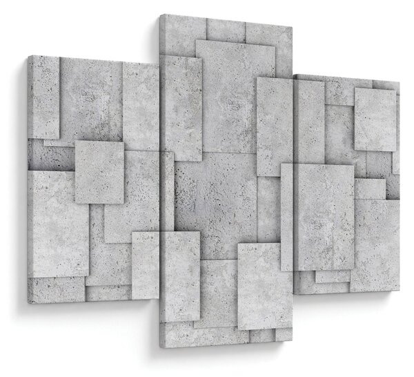 Slika - Apstrakcija betonskih pločica (90x60 cm)