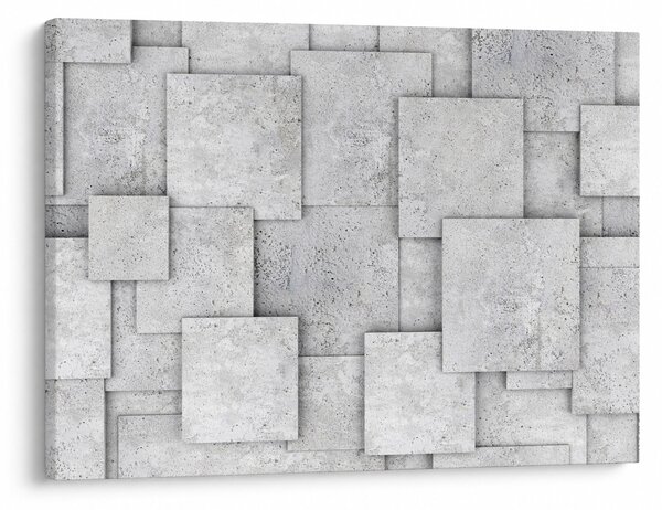 Slika - Apstrakcija betonskih pločica (70x50 cm)