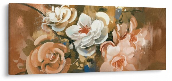 Slika - Naslikani buket cvijeća (120x50 cm)