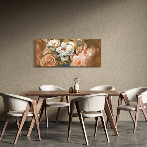 Slika - Naslikani buket cvijeća (120x50 cm)