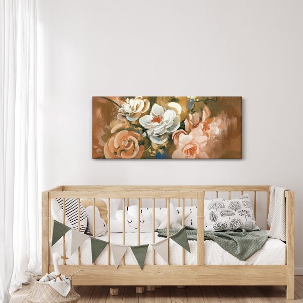Slika - Naslikani buket cvijeća (120x50 cm)