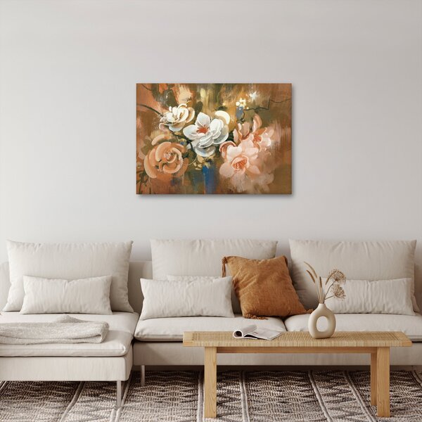 Slika - Naslikani buket cvijeća (70x50 cm)
