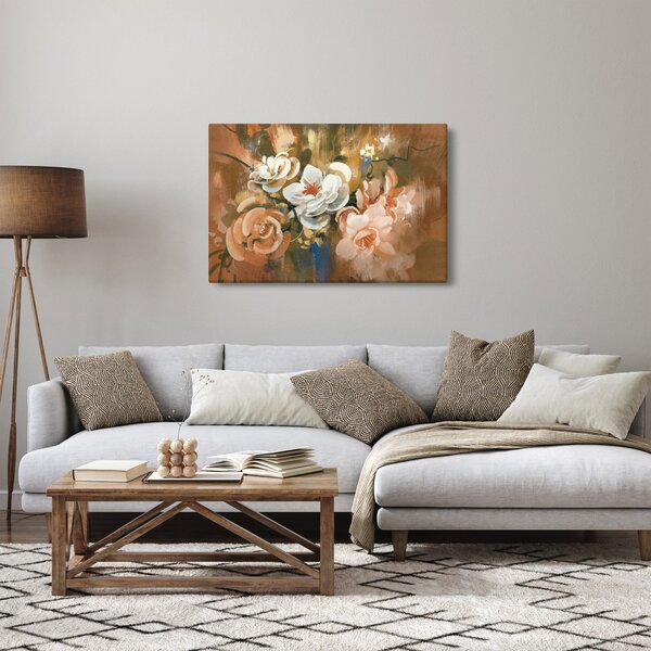 Slika - Naslikani buket cvijeća (90x60 cm)