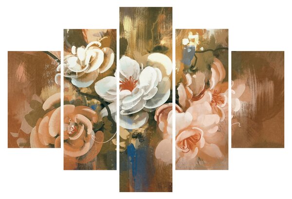Slika - Naslikani buket cvijeća (150x105 cm)