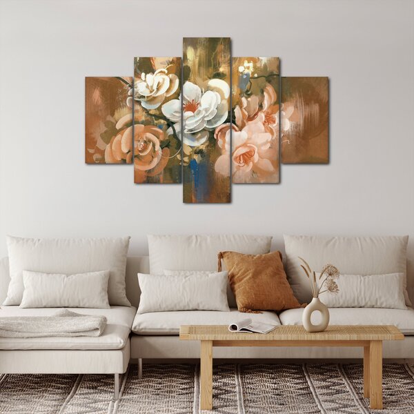 Slika - Naslikani buket cvijeća (150x105 cm)