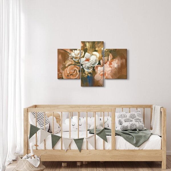 Slika - Naslikani buket cvijeća (90x60 cm)