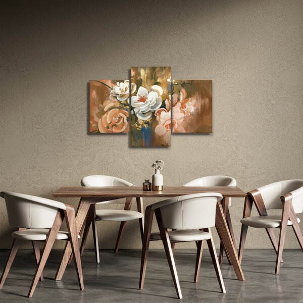 Slika - Naslikani buket cvijeća (90x60 cm)