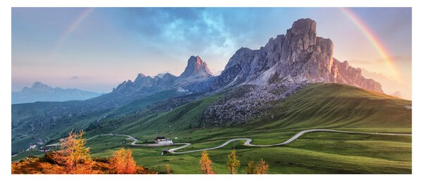 Slika duge iznad stijena (120x50 cm)