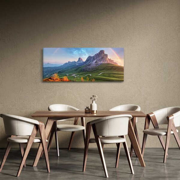 Slika duge iznad stijena (120x50 cm)