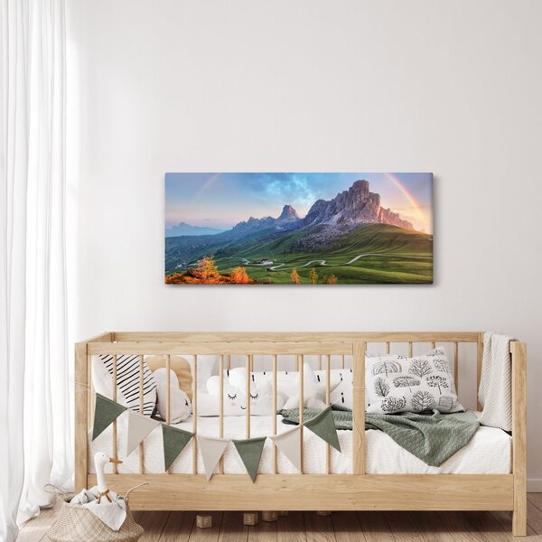 Slika duge iznad stijena (120x50 cm)