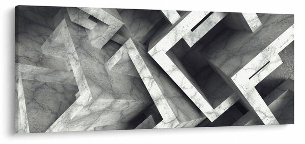 Apstraktna slika kockica (120x50 cm)