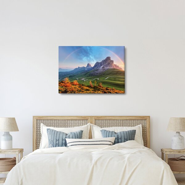 Slika duge iznad stijena (70x50 cm)