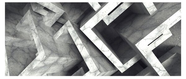 Apstraktna slika kockica (120x50 cm)