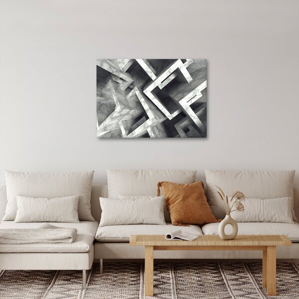 Apstraktna slika kockica (70x50 cm)