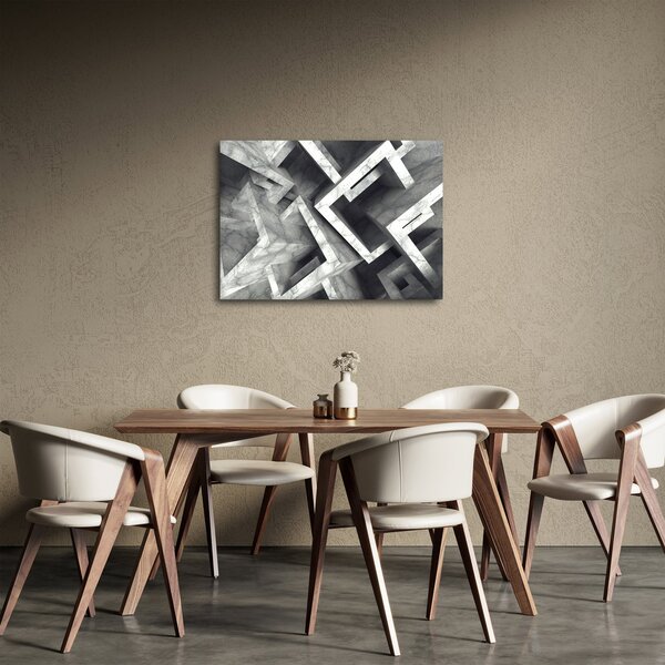 Apstraktna slika kockica (70x50 cm)