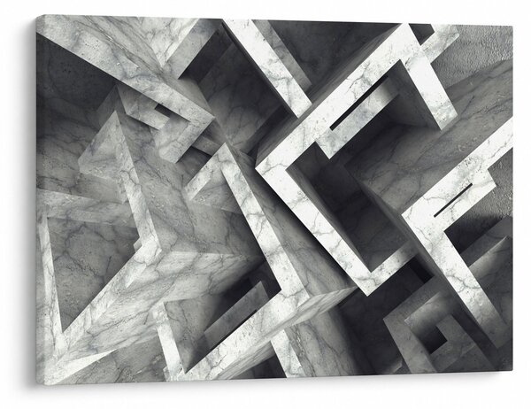 Apstraktna slika kockica (70x50 cm)