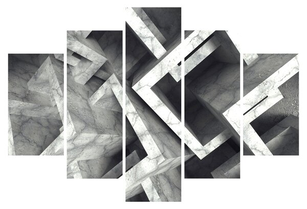 Apstraktna slika kockica (150x105 cm)