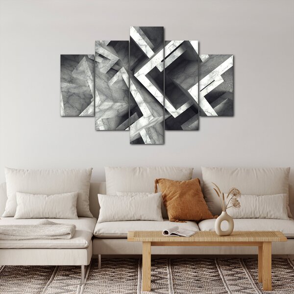 Apstraktna slika kockica (150x105 cm)