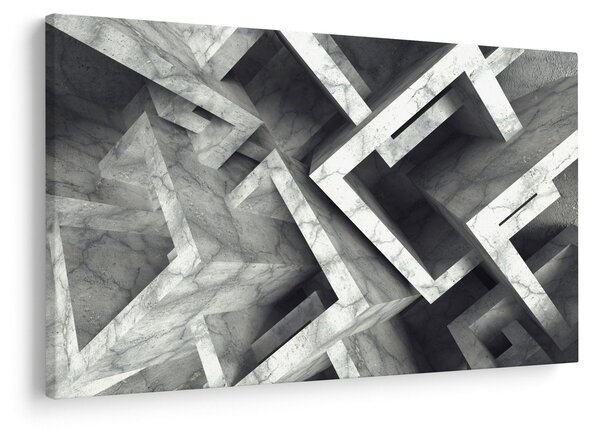 Apstraktna slika kockica (90x60 cm)