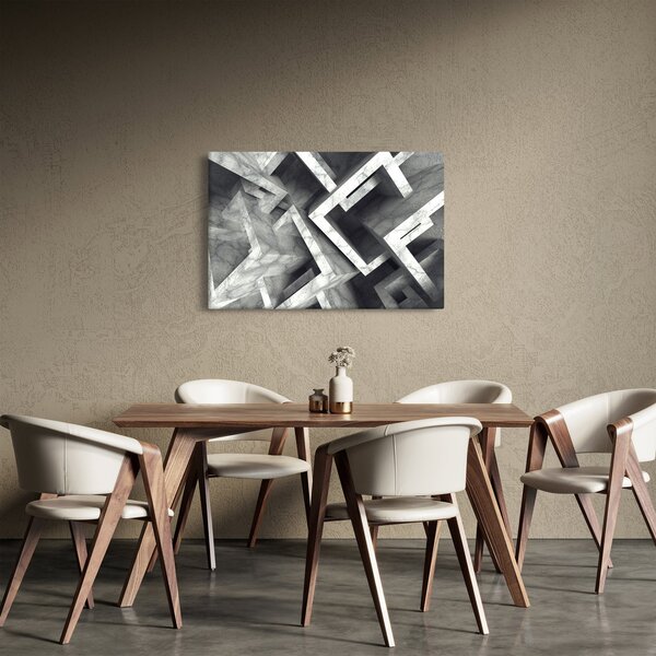 Apstraktna slika kockica (90x60 cm)