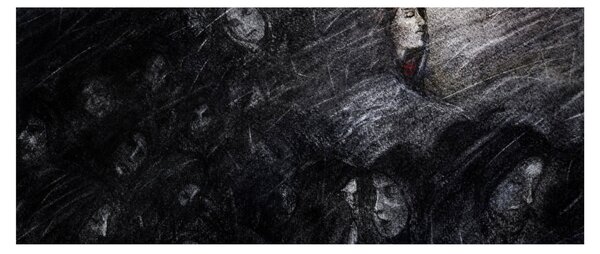 Slika - Tuga i odricanje (120x50 cm)