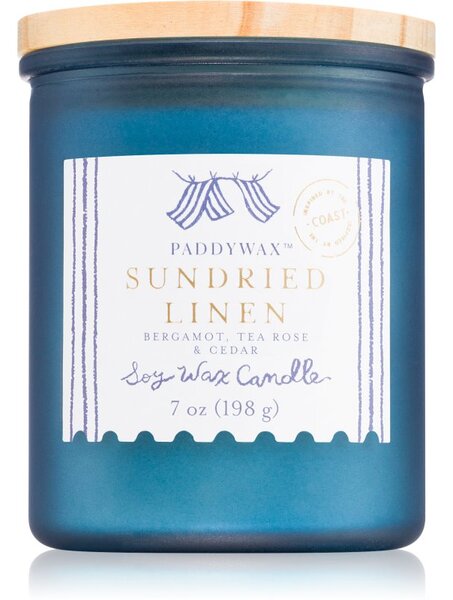 Paddywax Coastal Sundried Linen mirisna svijeća 198 g