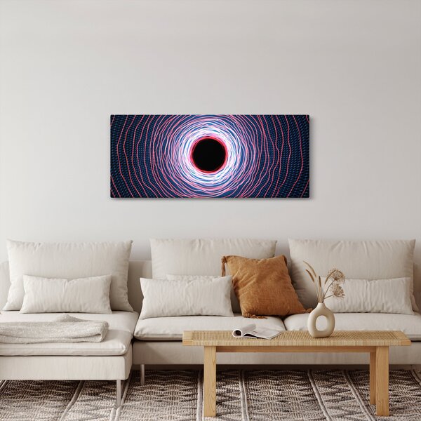 Slika apstrakcije kruga (120x50 cm)