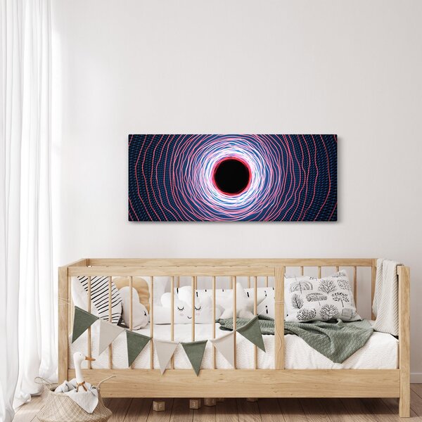 Slika apstrakcije kruga (120x50 cm)