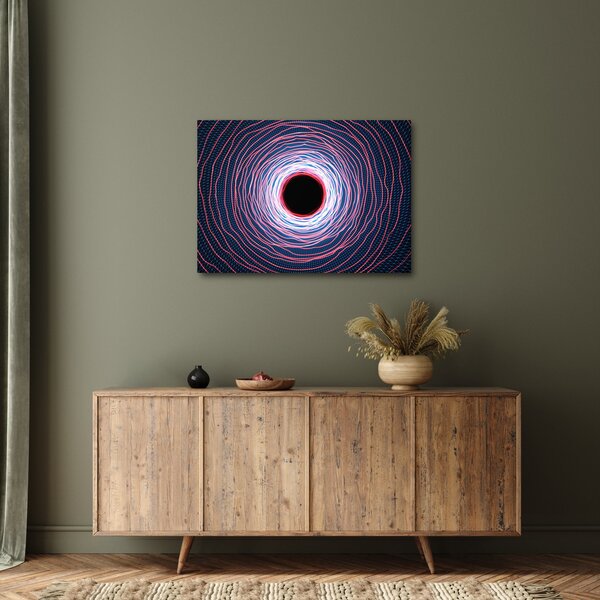 Slika apstrakcije kruga (70x50 cm)