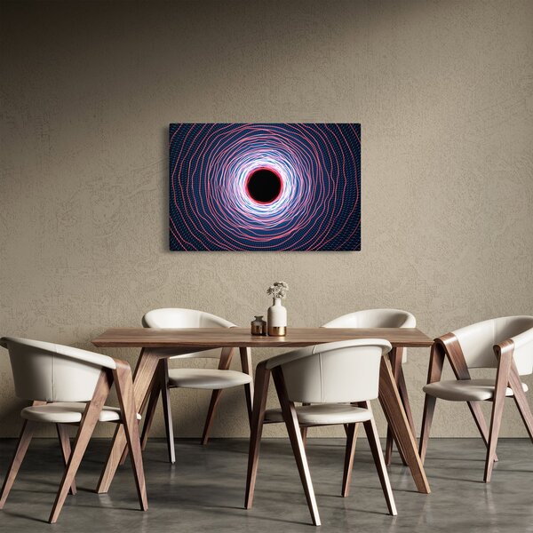 Slika apstrakcije kruga (90x60 cm)