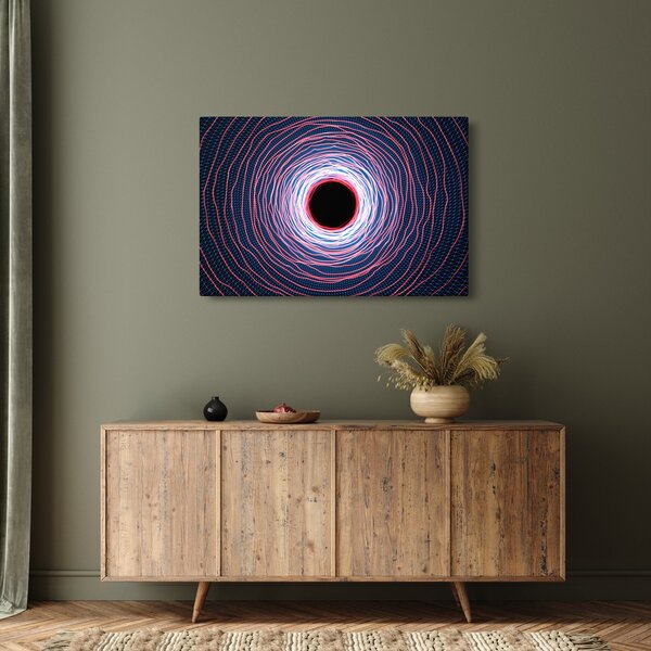 Slika apstrakcije kruga (90x60 cm)