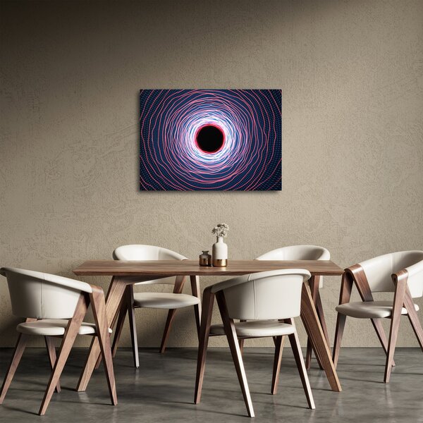 Slika apstrakcije kruga (70x50 cm)
