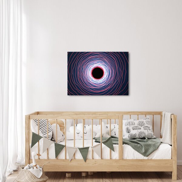 Slika apstrakcije kruga (70x50 cm)