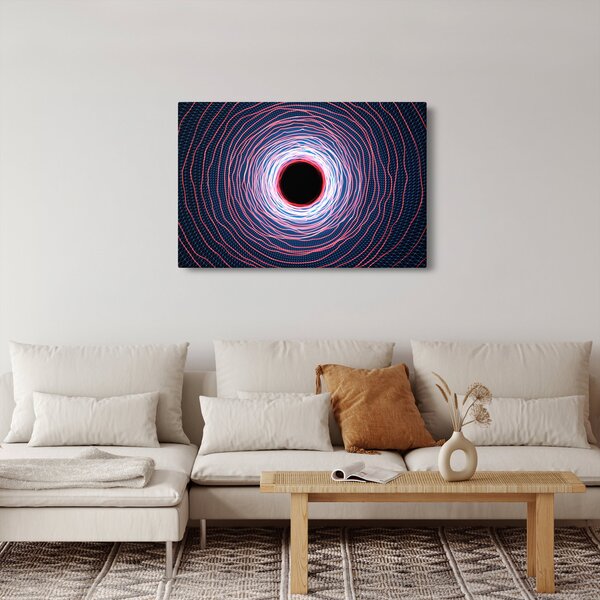 Slika apstrakcije kruga (90x60 cm)