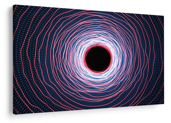 Slika apstrakcije kruga (90x60 cm)