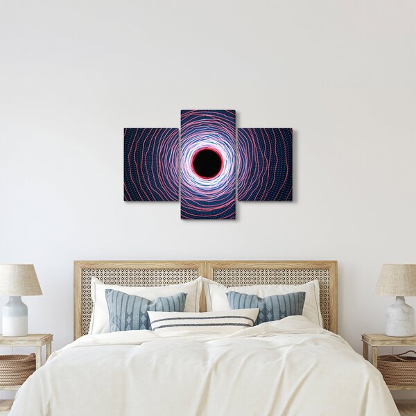 Slika apstrakcije kruga (90x60 cm)