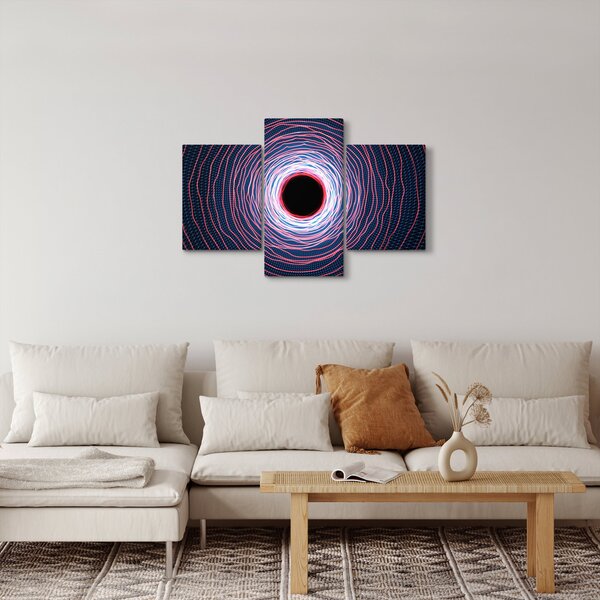 Slika apstrakcije kruga (90x60 cm)