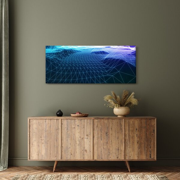 Slika - Planine u računalnom modelu (120x50 cm)